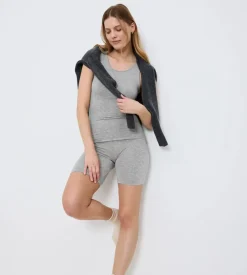 Beauty Layers Shorts, Medium Grey Melange, XL