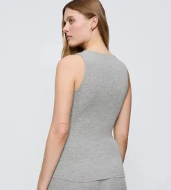 Beauty Layers Top, Medium Grey Melange, XL