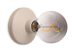 Bee Væglampe, Beige Smoked