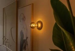 Bee Væglampe, Gold Smoked