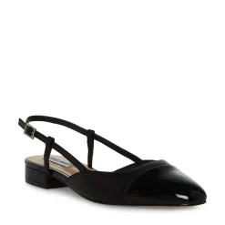 Belinda Slingback Ballerinasko, Black Leather, 37