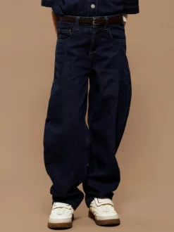 Bella Balloon Jeans, Dark Blue Denim, 146 cm