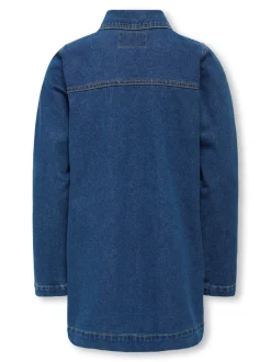 Belle Denim Kjole, Medium Blue Denim, 152 cm