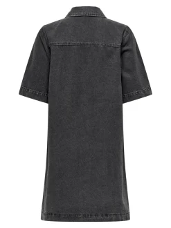 Belle Denimkjole, Washed Black, XS