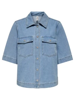 Belle Denimskjorte, Light Blue Denim, M