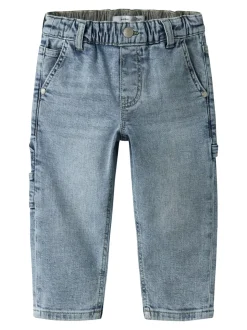 Ben Tapered Jeans, Light Blue Denim, 104 cm