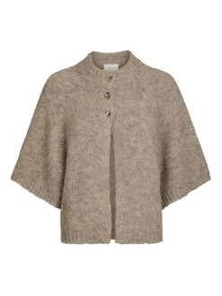 Benuta Fluffy Knit Cardigan, Beige Melange, 38