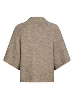 Benuta Fluffy Knit Cardigan, Beige Melange, 38