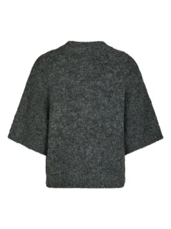 Benuta Fluffy Knit Cardigan, Antracit Melange, 38