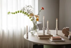 Bernadotte 3-pak Lysestage, Stainless Steel