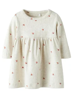 Berries Kjole, Peyote Melange, 86 cm