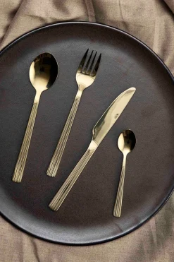 Bestiksæt, Champagne Guld, 16 Dele