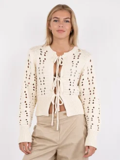 Bethie Knit Cardigan, Creme, 42