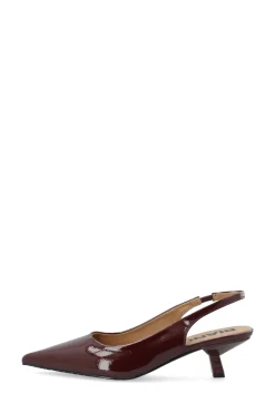 BIAKirstin Kitten Heel Slingback, Burgundy, 38