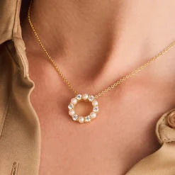 Biella Perla Halskæde, Gold Plated