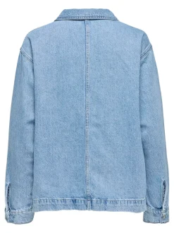 Birdie Polo Denimbluse, Light Blue Denim, M