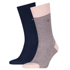 Birdseye 2-pak Strømper, Pink, 43-46