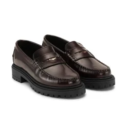 Birgitte Loafers, Bordo Polido, 37