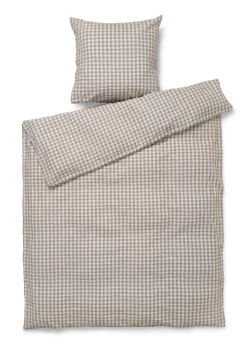 Bæk&Bølge Sengelinned, Grey/Birch, 140x220 cm