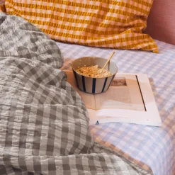 Bæk&Bølge Sengelinned, Grey/Birch, 140x200 cm