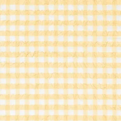 Bæk&Bølge Sengelinned, Gul/ Hvid, 140x200 cm