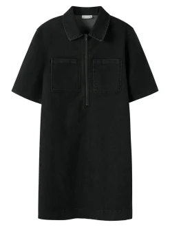 Blake Denim Kjole, Dark Grey Denim, 152 cm