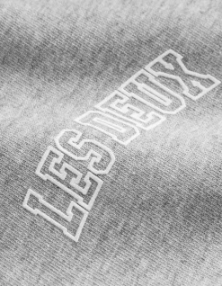 Blake Zipper Hættetrøje, Grey Melange/White, S