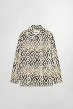 Blaze 5002 Overshirt, Ecru Multi, XXL