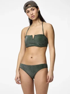 Bling Bikinitrusser, Dark Green, XL