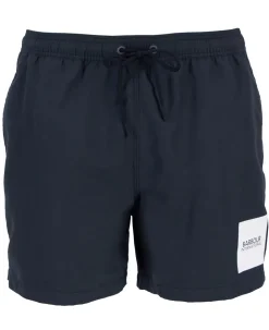 Block Print Badeshorts, Black, M