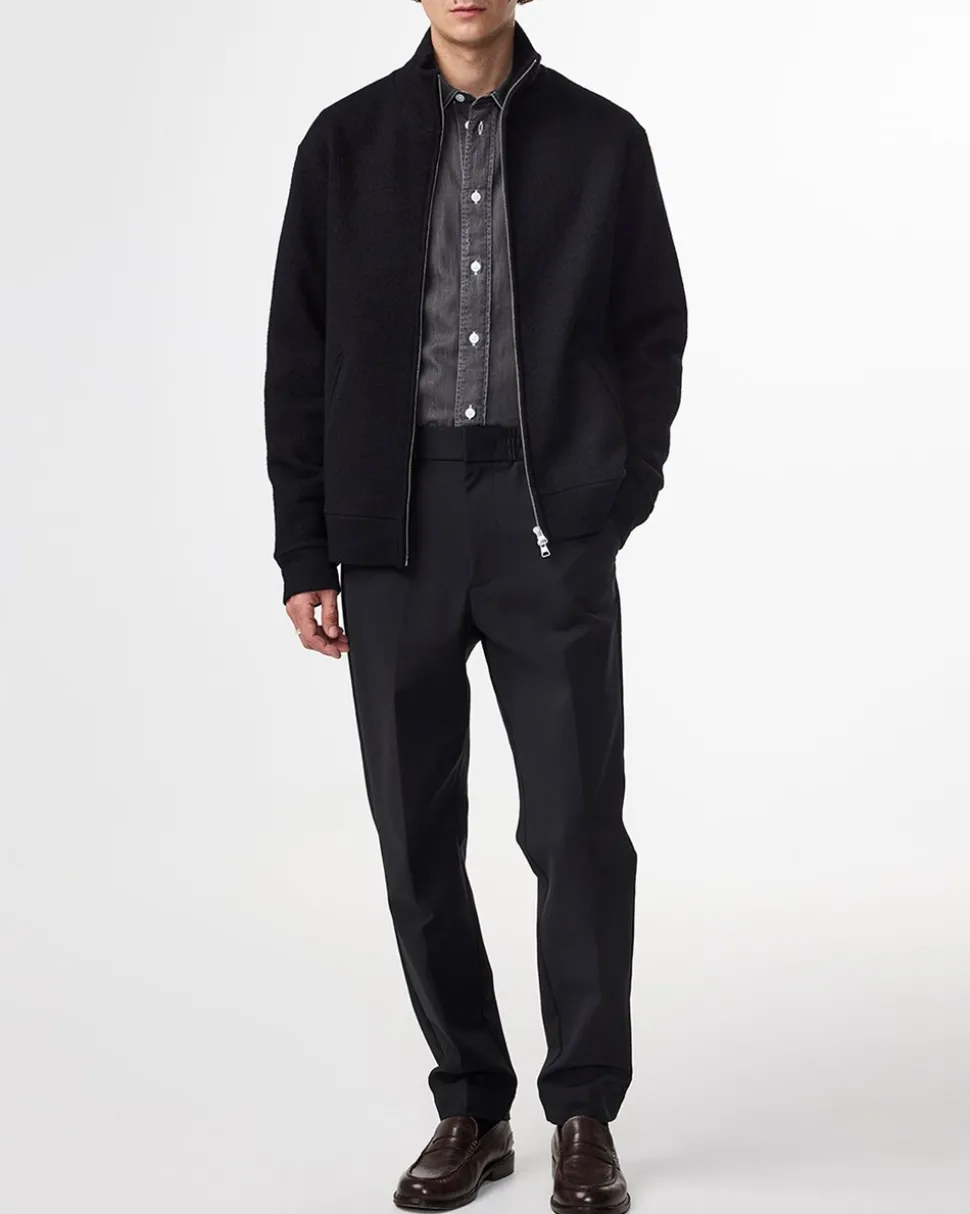 Boiled Full Zip Hybridjakke, Black, XXL