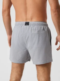 Borg Seersucker Badeshorts, Swim Stripe 4, M