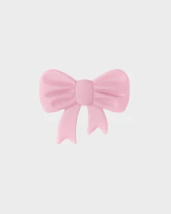 Bow Silicone Sticker, Pink