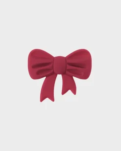 Bow Silicone Sticker, Red Velvet