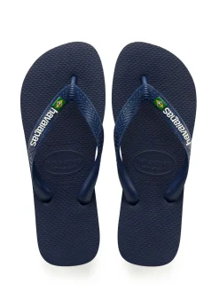 Brazil Logo Sandaler, Navy Blue, 41/42