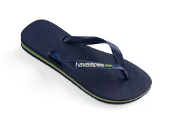 Brazil Logo Sandaler, Navy Blue, 41/42
