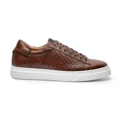 Brian Braided Sneakers, Brown, 41