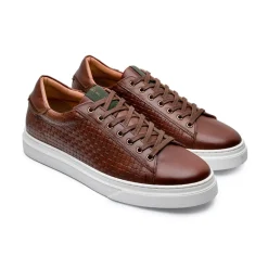 Brian Braided Sneakers, Brown, 41