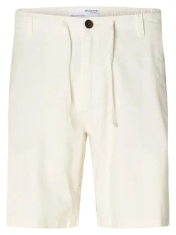 Brody Linen Shorts, Cloud Dancer, XXL