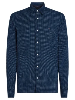 Brushed Print Skjorte, Carbon Navy/Multi, S