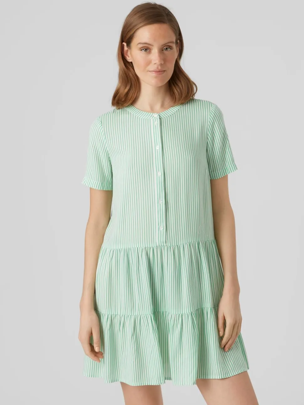 Bumby Kjole, Snow White/Jade Cream, XL