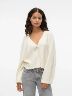 Caia Bow Cardigan, Snow White, L