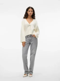 Caia Bow Cardigan, Snow White, L