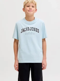 Caleb Varsitu O-Neck T-shirt, Celestial Blue, 164 cm