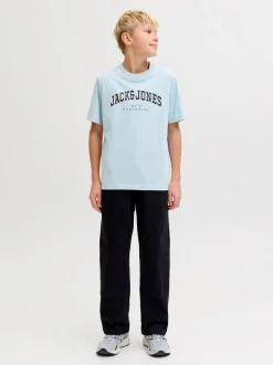 Caleb Varsitu O-Neck T-shirt, Celestial Blue, 164 cm