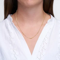 Camille Halskæde, Gold Plated, 42 cm