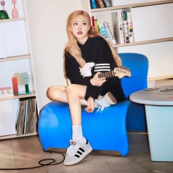 Campus 00s Sneakers, Crystal White/Core Black/Off White, 39 1/3