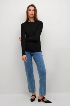 CandaceKB Long Sleeved T-shirt, Black, XS