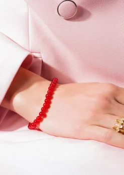 Candy Coral Armbånd, Berry, 16-19 cm