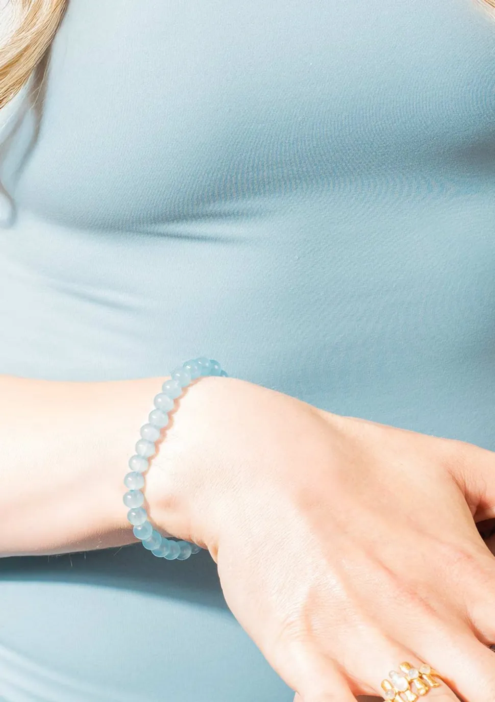 Candy Coral Armbånd, Lagoon, 16-19 cm